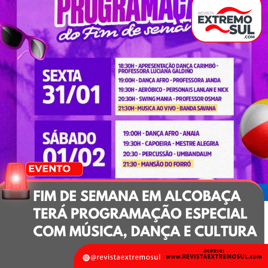 Fim de semana em Alcobaça terá programação especial com música, dança e cultura